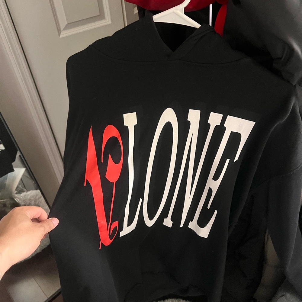 Alone Graphic Black Hoodie - Men's Sweater